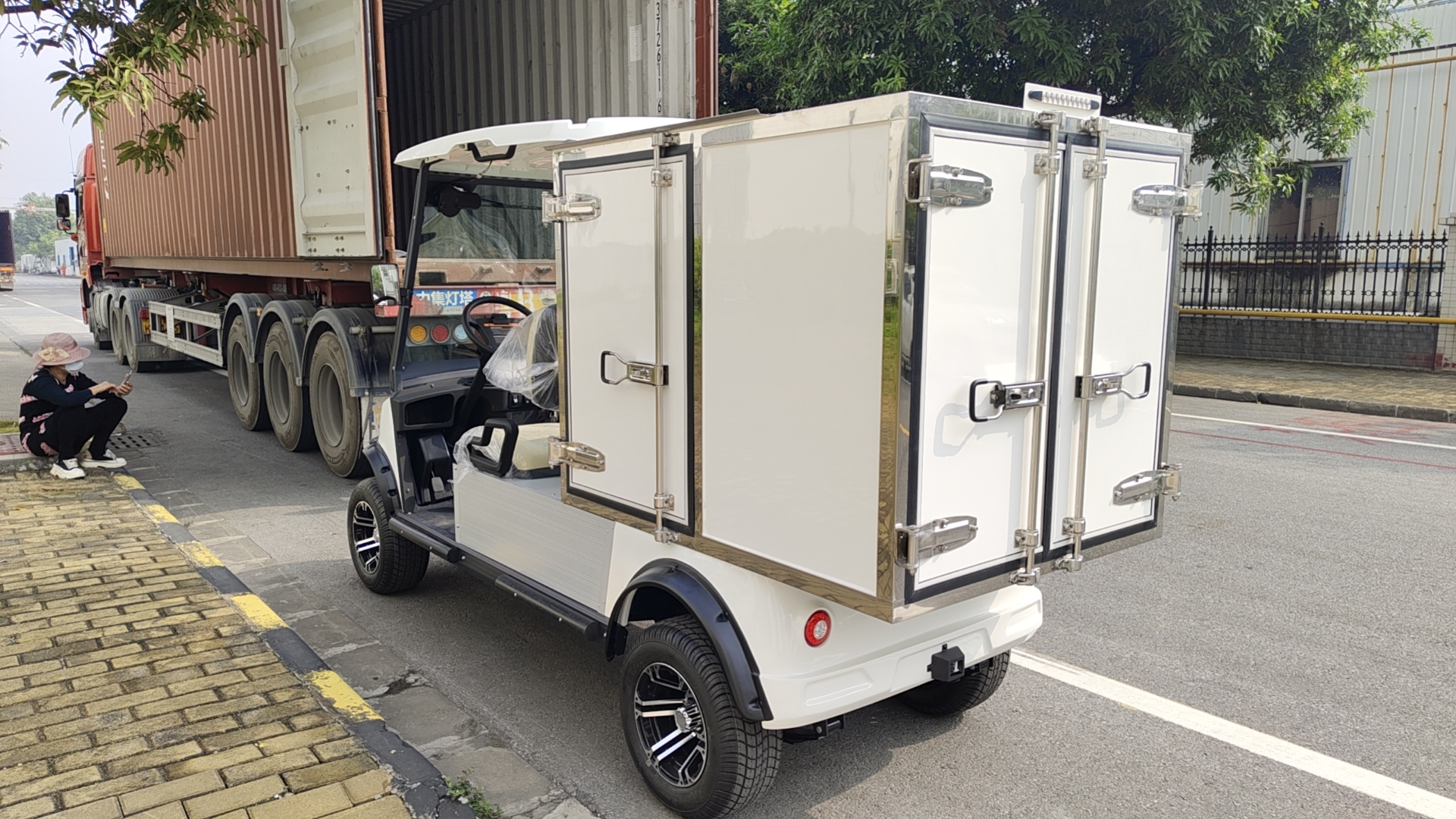 Electric Utility Vehicle with Refrigerator (DU-CA500RF) - Image 3